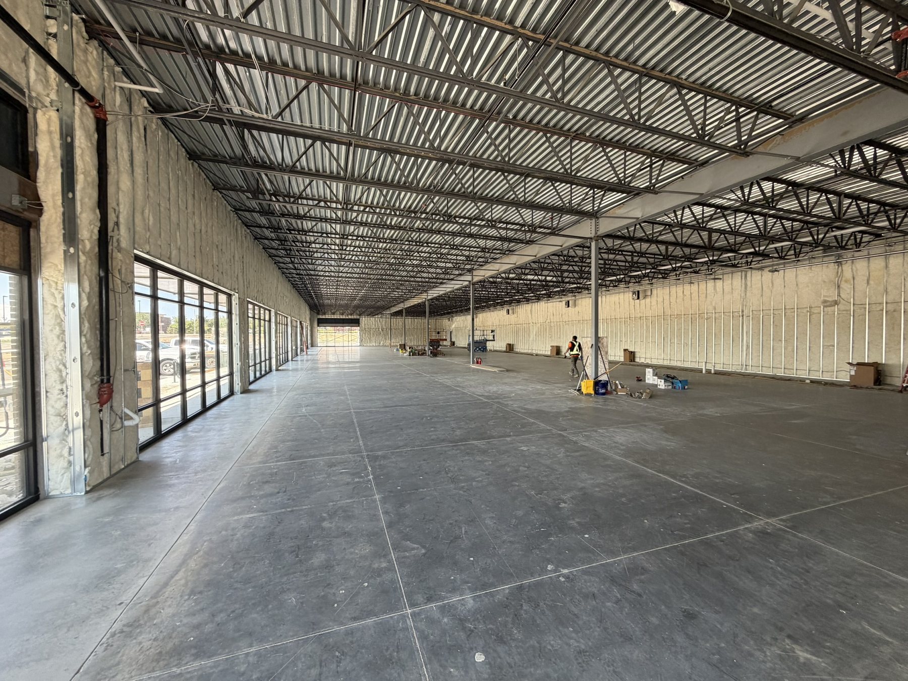 Interior shell before tenant improvements