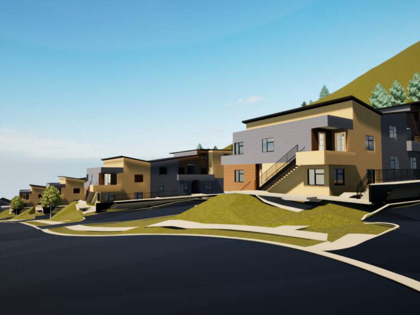 Entry approach from Castle Valley Boulevard